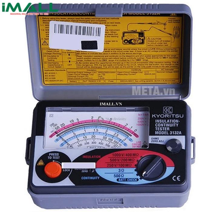 Đồng hồ đo điện trở cách điện, (Mêgôm mét) KYORITSU 3132A (1000V/400MΩ)