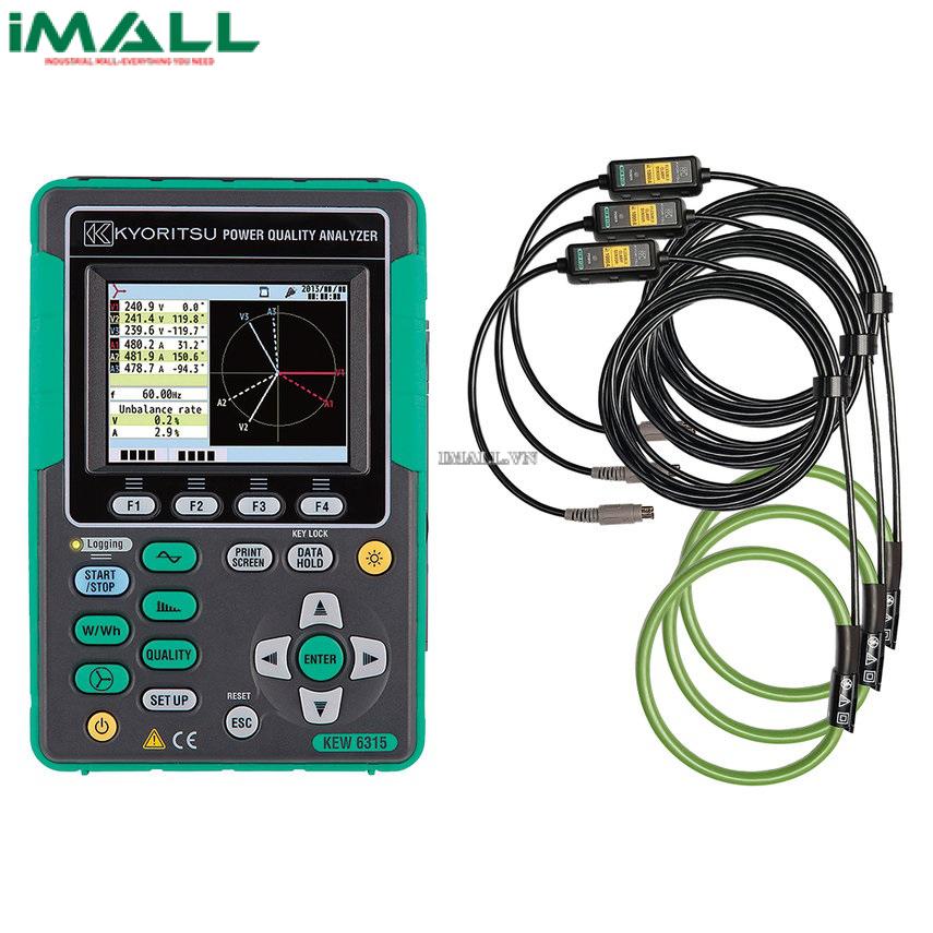Máy phân tích công suất KYORITSU 6315-03 (Bluetooth, Kìm 8130 x 3)