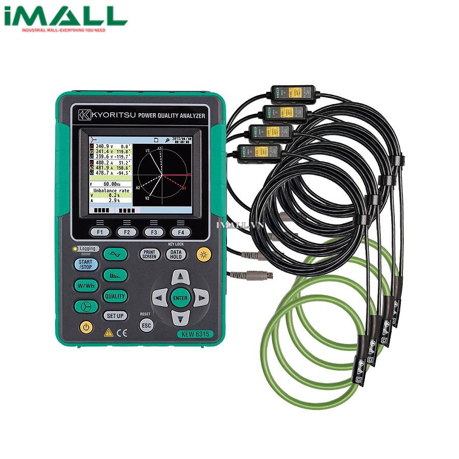 Máy phân tích công suất KYORITSU 6315-04 (Bluetooth, Kìm 8130 x 4)