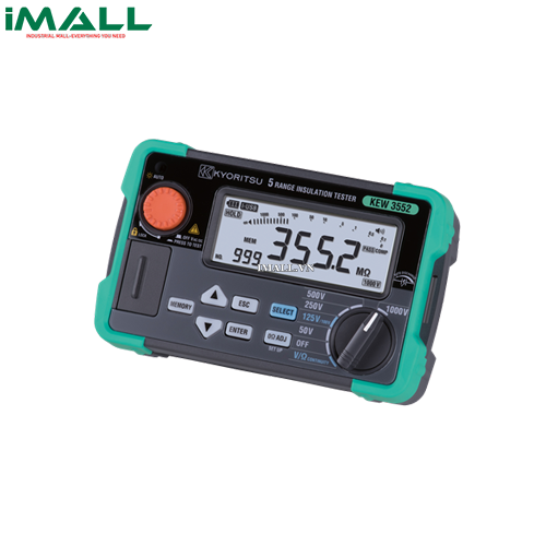 Đồng hồ đo điện trở cách điện Kyoritsu 3552 (50V~1000V, 4000MΩ, memory)