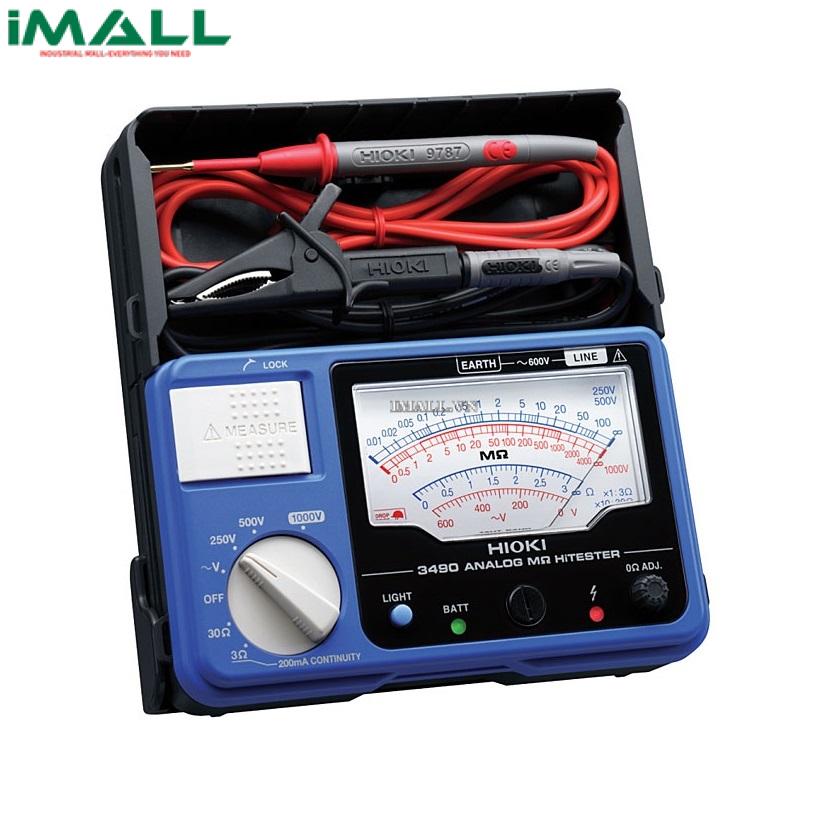 Đồng hồ đo điện trở cách điện Megommet  Hioki 3490 (1000V/4000MΩ, 3 thang đo)